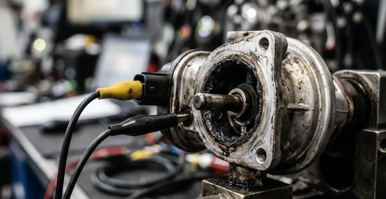Écran de diagnostic montrant les courbes MAF et position EGR en corrélation